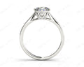 Art Deco Solitaire Round Cut Four Claw Diamond Ring - 18K White - DG & Co. Jewellery