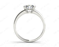 Round Cut Bezel Set Diamond Ring on a Plain Band in Platinum - DG & Co. Jewellery
