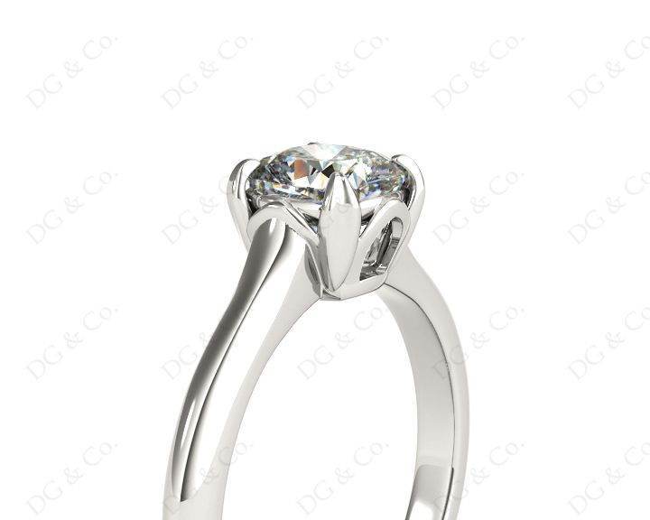 Cushion Cut Classic Four Claws Diamond Solitaire Ring - Platinum - DG & Co. Jewellery