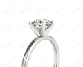 Round Cut Solitaire Four Claws Diamond Ring in Platinum - DG & Co. Jewellery