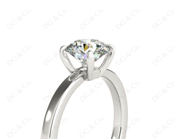 Princess Cut Diamond Engagement Ring with 4 Claw set centre stone - Platinum - DG & Co. Jewellery