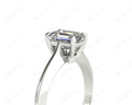 Emerald cut classic diamond solitaire engagement ring - Platinum - DG & Co. Jewellery