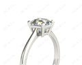 Asscher Cut Classic Four Claws Diamond Engagement Solitaire Ring in - Platinum - DG & Co. Jewellery