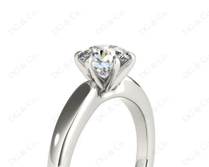 Round Cut Classic Six Claws Diamond Solitaire Ring - Platinum - DG & Co. Jewellery