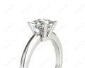 Princess Cut Classic Four Claws Diamond Solitaire Ring in Platinum - DG & Co. Jewellery