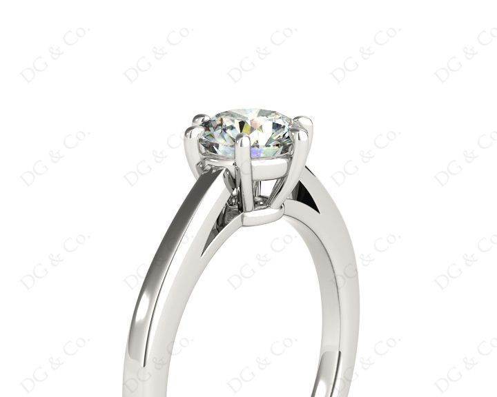 Round Cut Classic Six Claws Diamond Solitaire Ring - Platinum - DG & Co. Jewellery