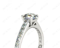 Asscher Cut Diamond Engagement Ring with Four Prong set centre stone in - Platinum - DG & Co. Jewellery
