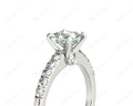 Princess Cut Diamond Engagement ring with four Prongs centre stone - Platinum - DG & Co. Jewellery