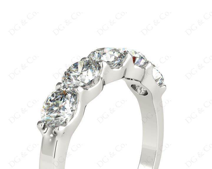 Diamond Wedding Band with Pave Setting Stones - Platinum - DG & Co. Jewellery