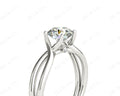 Round Cut Diamond Solitaire Ring claw set - Platinum - DG & Co. Jewellery