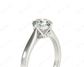 Art Deco Solitaire Round Cut Four Claw Diamond Ring - Platinum - DG & Co. Jewellery