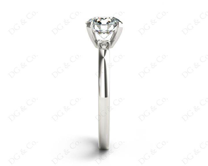 Princess Cut Diamond Engagement Ring with 4 Claw set centre stone - Platinum - DG & Co. Jewellery