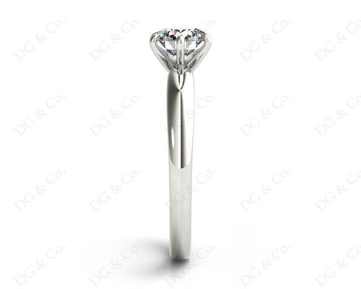Round Cut Classic Six Claws Diamond Solitaire Ring - Platinum - DG & Co. Jewellery