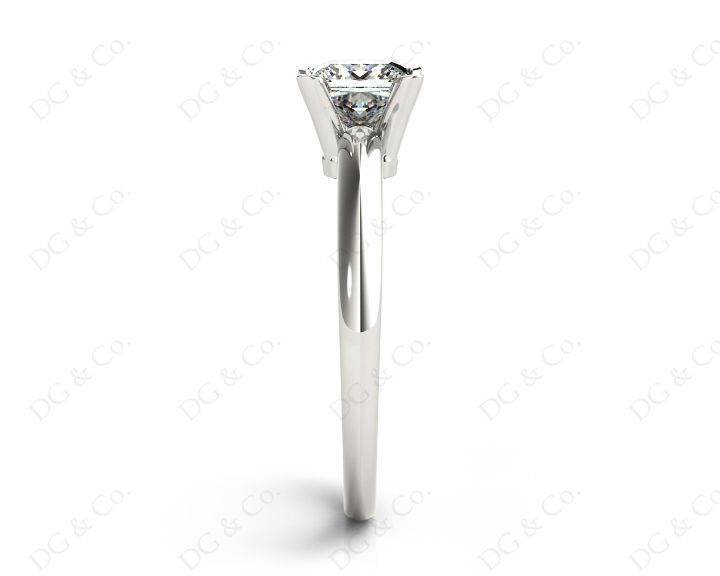 Princess Cut Classic Four Claws Diamond Solitaire Ring in Platinum - DG & Co. Jewellery