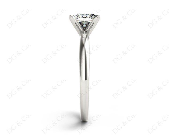 Princess Cut Diamond Engagement Ring with Claw set centre stone in Platinum - DG & Co. Jewellery