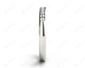 Wedding Diamond Ring with Grain Setting in 18K White - DG & Co. Jewellery