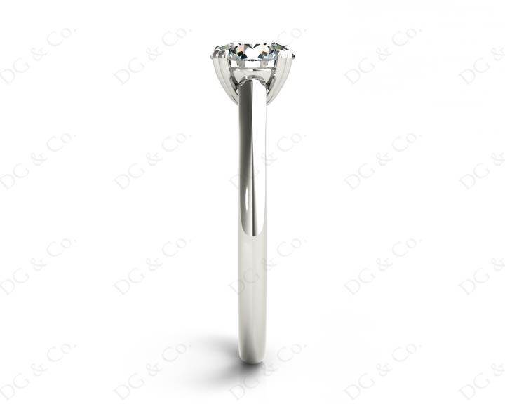 Round Cut Diamond Engagement Claw Set Solitaire Ring - Platinum - DG & Co. Jewellery