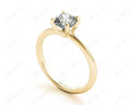 Cushion Cut Classic Four Claw Diamond Solitaire Ring - 18K Yellow - DG & Co. Jewellery