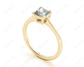 Princess Cut Classic Four claws Diamond Engagement Ring - 18K Yellow - DG & Co. Jewellery