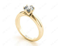 Round cut classic diamond solitaire ring with six claws setting - 18K Yellow - DG & Co. Jewellery