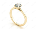 Round Brilliant Cut Solitaire Four Claws Diamond Ring in 18K Yellow - DG & Co. Jewellery