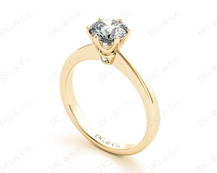 DG & Co. Signature Diamond Engagement Ring With a Six Claw Setting - 18K Yellow - DG & Co. Jewellery