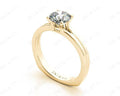 Solitaire Split Band Round Cut Four Claw Diamond Ring - 18K Yellow - DG & Co. Jewellery