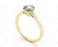 Art Deco Solitaire Round Cut Four Claw Diamond Ring - 18K Yellow - DG & Co. Jewellery