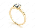 Round Cut Bezel Set Diamond Ring on a Plain Band. in 18K Yellow - DG & Co. Jewellery