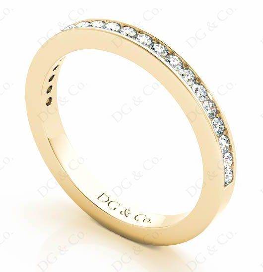 Diamond Wedding Band with Channel Setting Stones - DG & Co. Jewellery