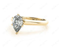 Pear Cut Solitaire Diamond Engagement Ring in six claw setting - 18K Yellow - DG & Co. Jewellery
