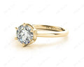 Round Cut Diamond Engagement Ring with Claw set centre stone - 18K Yellow - DG & Co. Jewellery