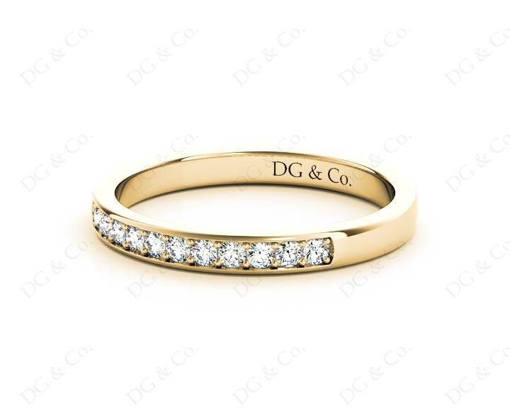 Wedding Diamond Ring with Grain Setting in 18K Yellow - DG & Co. Jewellery