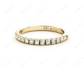 Diamond Wedding Band with Pave Setting Stones - 18K Yellow - DG & Co. Jewellery