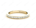 Diamond Wedding Band with Channel Setting Stones in 18K Yellow - DG & Co. Jewellery