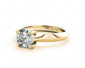 Cushion Cut Classic Four Claws Diamond Engagement Ring - 18K Yellow - DG & Co. Jewellery