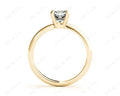 Cushion Cut Classic Four Claw Diamond Solitaire Ring - 18K Yellow - DG & Co. Jewellery