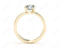 Round Cut Diamond Engagement Ring with Claw set centre stone - 18K Yellow - DG & Co. Jewellery