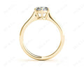 Round Cut Classic Six Claws Diamond Solitaire Ring - 18K Yellow - DG & Co. Jewellery