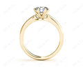 Round Cut Classic Six Claws Diamond Solitaire Ring - 18K Yellow - DG & Co. Jewellery