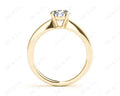Unique Round Cut Classic Four Claws Diamond Solitaire Engagement Ring - 18K Yellow - DG & Co. Jewellery