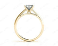 Princess Cut Four Claw Set Diamond Ring - 18K Yellow - DG & Co. Jewellery