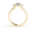 Oval Cut Double Halo Diamond Engagement ring - 18K Yellow - DG & Co. Jewellery