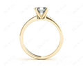 Asscher Cut Diamond Engagement ring with four claws centre stone in - 18K Yellow - DG & Co. Jewellery
