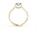 Round cut diamond ring with claw set centre stone in 18K Yellow - DG & Co. Jewellery