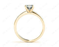 Cushion Cut Diamond Engagement ring with four claws centre stone - 18K Yellow - DG & Co. Jewellery