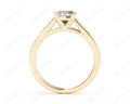 Princess Cut Diamond Engagement Ring with Claw set centre stone - 18K Yellow - DG & Co. Jewellery