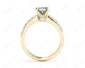 Princess Cut Diamond Engagement ring with four Prongs centre stone - 18K Yellow - DG & Co. Jewellery