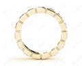 Princess Cut Bezel Set Diamond Eternity Wedding Ring - 18K Yellow - DG & Co. Jewellery