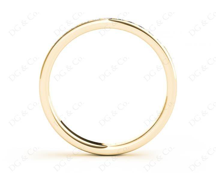 Wedding Diamond Ring with Grain Setting in 18K Yellow - DG & Co. Jewellery